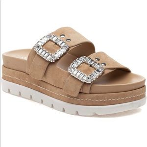 Amazing J Slides jeweled sandals size 7 worn once